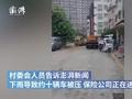 围墙雨天倒塌砸中10辆车 村委回应保险公司正理赔