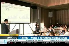 “碳中和”大背景下 绿色金融将迎来爆发式发展