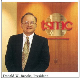 Donald Brooks，1991年加入台积电担任台积电总经理。来源：legacy