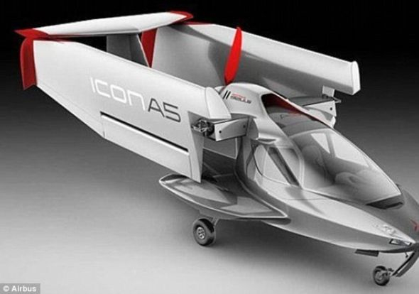 　　Icon A5被誉为“终极兜风”飞机，可在水面或者干燥的陆地起飞和降落。它的机翼长32英尺（约合9.75米），机翼折起后的飞机可塞进大型车库。