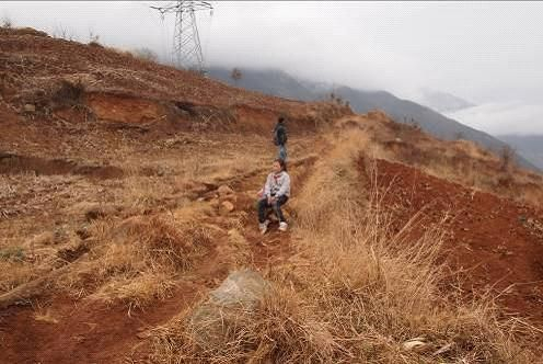 图说：每天上学和放学，陈璐总会在这个电塔前面休息