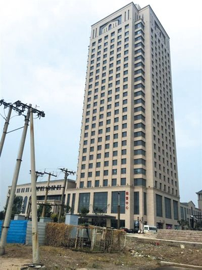 发生爆炸事故前，瑞海国际物流公司的办公楼。 网络截图