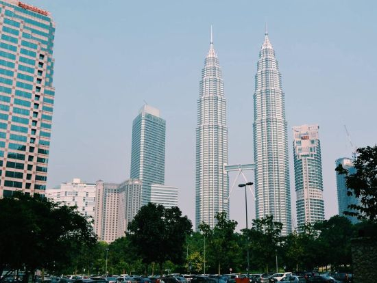 马来西亚首都吉隆坡标志性建筑双子塔