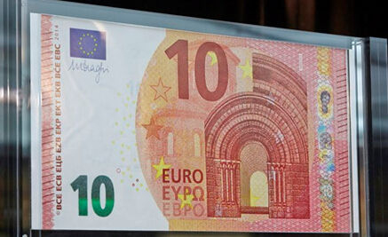 图为新版10欧元纸币。