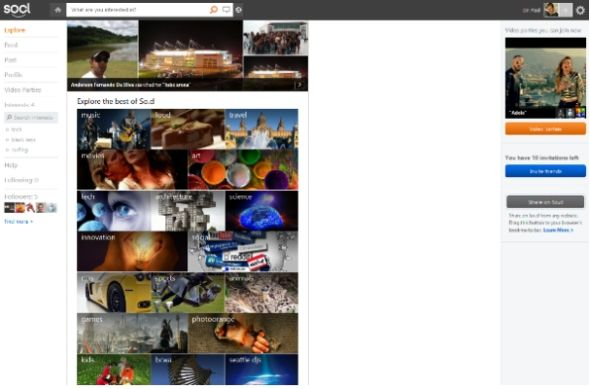 So.cl的Explore页面