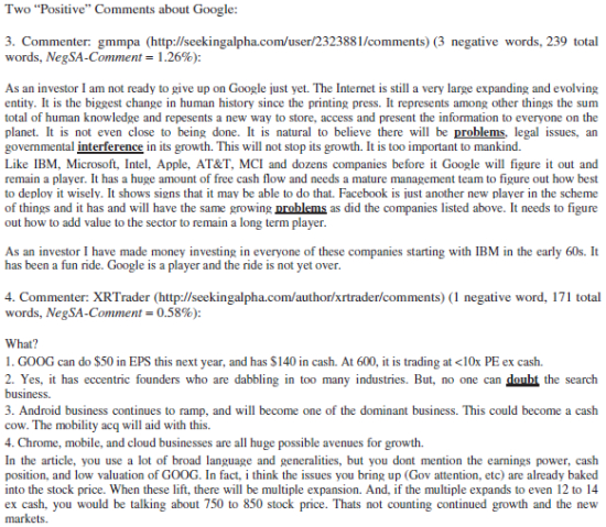 资料来源：Wisdomof Crowds: The Value of Stock Opinions Transmitted Through Social Media,Seeking Alpha 