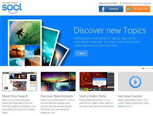 微软社交网站So.cl