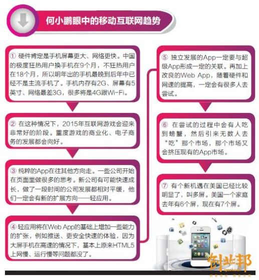 何小鹏眼中的移动互联网趋势