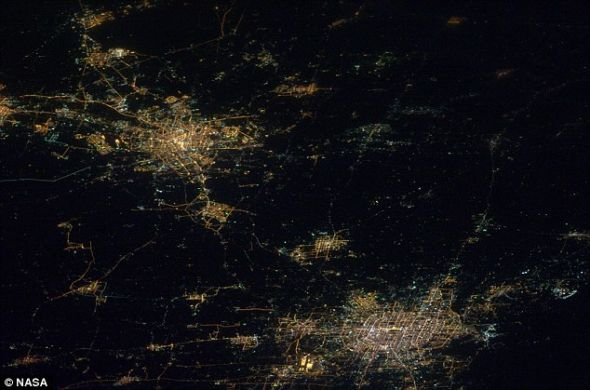 北京天津夜景图