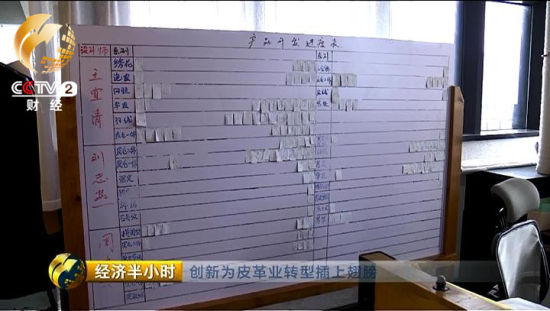 　　用网络平台的试销来鉴定终端市场的反应，每月经过层层筛选和试卖把关的设计样款最终会提现在这张成衣进度板上。