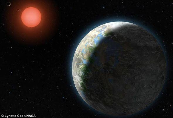 示意图：这颗系外行星上可能存在液态水