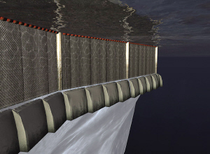 拖运冰山所用的栓带