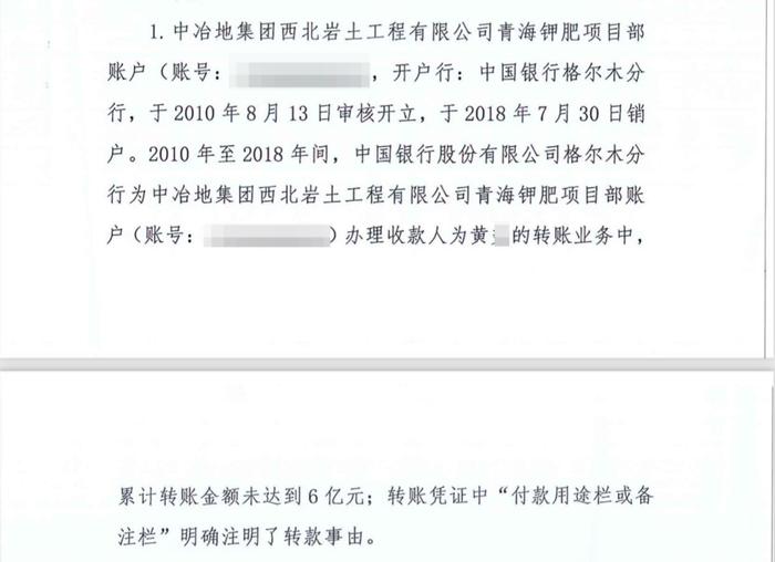 ▲格尔木支行的《意见书》部分内容