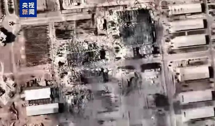 △当地时间21日,以军公布伊斯法罕一处离心机生产设施遇袭后的画面