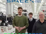 全球拥有8亿粉丝的野兽先生（MrBeast）参观了星舰工厂   #马斯克 #SpaceX星舰 #火箭 #航天 #航空 @SpaceX星舰
