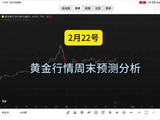 2月22号，周末复盘，黄金行情预测分析。