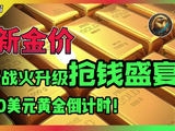 最新金价！美伊战火升级抢钱盛宴！5500美元黄金倒计时！