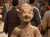 AI短剧《成都二娃升职记》第三集《大唐·诗会翻车现场》