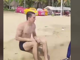 俄罗斯小伙谈在三亚下水救落水者：我自己游泳也很差，但我得帮他
