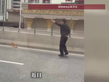 重伤猫咪躺在高架上，男子避开车流用外套包裹将其救下：自己是一名宠物医生