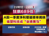 A股一季度净利增速榜单揭晓，雄塑科技狂飙689倍