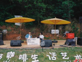 （乡村行·看振兴）浙江义乌靠山市集“飘”咖啡香：游客打卡 土货出圈