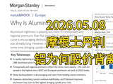 大摩研报解读：铝价为何迟迟不涨？