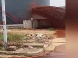 广西贵港一企业糖蜜增效液储罐发生泄漏，大量棕褐色液体喷射而出，官方通报