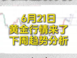 6月21日黄金下周行情来了