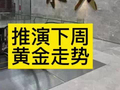 下周黄金走势推演7月25日