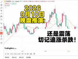 2026-9-10黄金晚间行情走势波段技术推演：还是震荡，切忌追涨杀跌！
