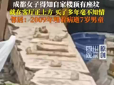 女子买的二手房楼顶有座坟，就在客厅正上方，买房多年毫不知情