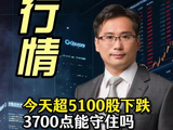 今天超5100股下跌，3700点能守住吗？ #A股 #股市