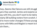 Banks：NiKo恐怕对Falcons的举动不太满意
