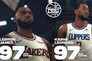 《NBA 2K20》前20球星的数值