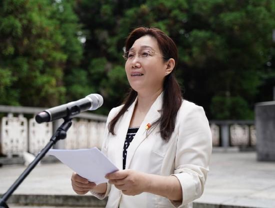 中国儿童少年基金会副秘书长朱东云致辞