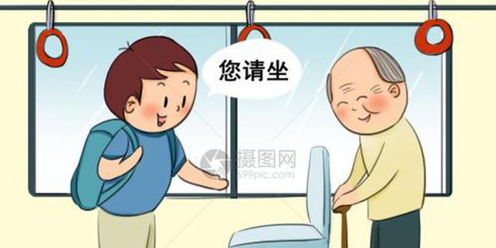 公交车上12分钟4次让座 男孩:这是我应该做的