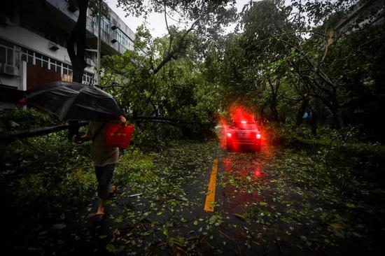 强台风“山竹”登陆广东 新华社 图