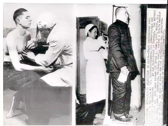 （图为战俘在体检）