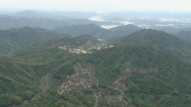 航拍美韩萨德系统部署现场