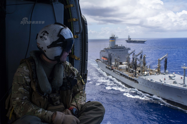 中国侦察舰现身关岛海域 抵近侦察美日印海上联演