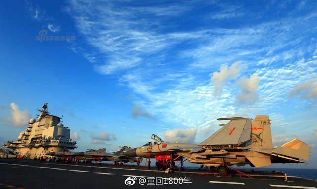 不是宅男!辽宁舰大编队亮剑西太首在岛链外起降歼15