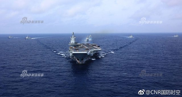 中国双航母编队不远了！首见辽宁舰与国产航母同框