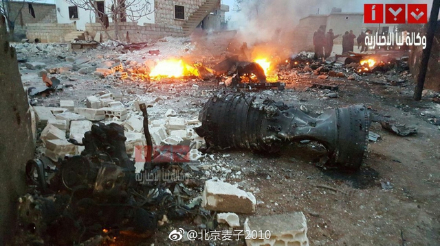 俄一架苏25战机在叙被击落 飞行员跳伞后战斗至死