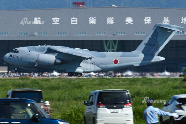 来和运20比比?日本航空祭展示C2运输机