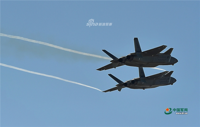 何时换装矢量航发？我歼20双机编队航展亮威风