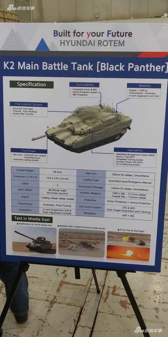 扬言能击穿7辆中国99坦克：韩国展示其最新K2坦克