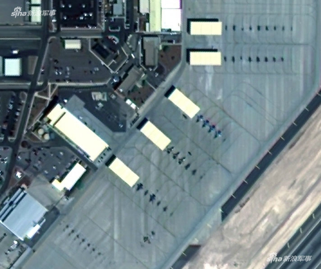 中国卫星实拍美国本土空军基地：战机清晰可见