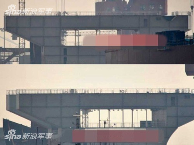 002航母分段曝光？大连船厂现身神秘舰船新构件