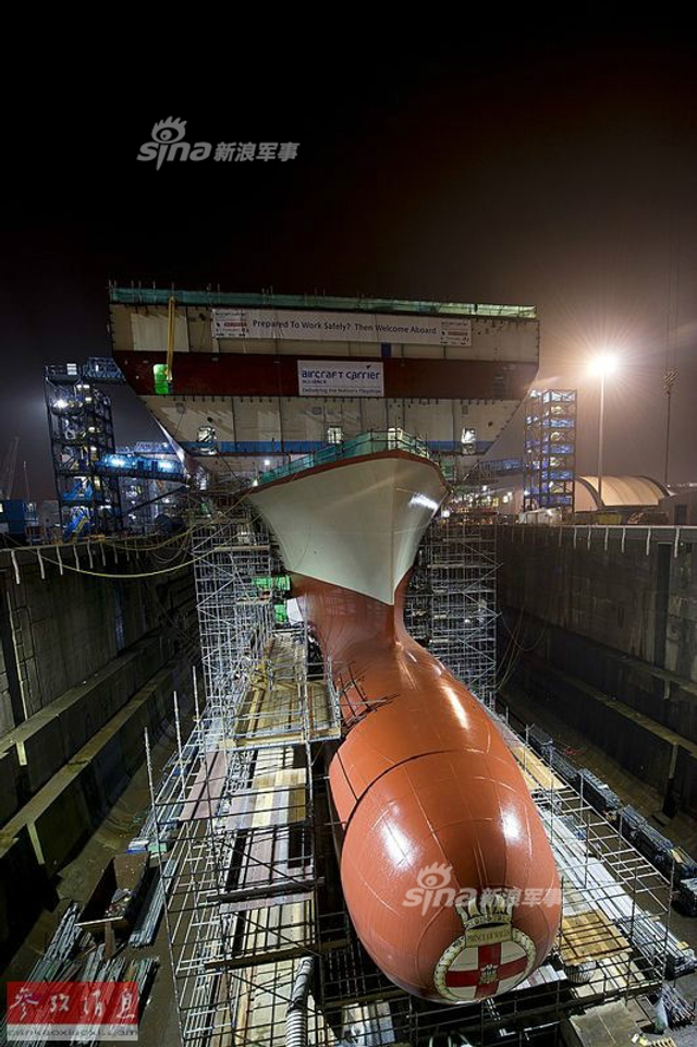 仍用中国设备建造：英军第二艘女王级航母将下水